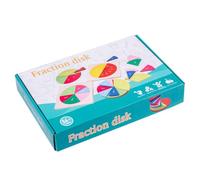 ZUNOXAZ Educational Fraction Circles Puzzle Board Wooden Colorful Fraction Pie Math Teaching Kit Early Learning Math Resource for Visualizing and Counting