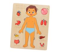 ZUNOXAZ Educational Human Body Puzzle for Cognitive Organ Recognition Teaching Tool Visual Learning Aid for Boys and Early Science Enlightenment and Memory Skill Development