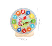 ZUNOXAZ Educational Wooden Clock for Learning and Numbers Safe Wear-resistant Material Lightweight DIY Cognitive Clock for Boys and Early Childhood Development