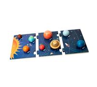 ZUNOXAZ Educational Wooden Solar System Puzzle for Montessori Planet Matching for Cognitive Development Interactive Space Learning Board Jigsaw