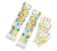ZUNOXAZ Elastic Breathable Massage Glove and Sock for Seniors Reflexology Tool for Hand and Foot Acupressure Anti-wear Material for Fatigue Relief and Whole Body Massage