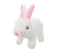 ZUNOXAZ Electric Interactive Plush Bunny for Realistic Light Up Eyes Automatic Walking Rabbit Stuffed Animal Adorable Easter Young Animal Lovers