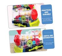 ZUNOXAZ Electric Train with Wheels Early Educational Simulation Train for Model Producing Real Sounds Fun Musical Imitation for Boys