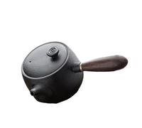 ZUNOXAZ Elegant Black Kung Fu Teapot Smooth Surface Hand Painted Decorative Pottery for Home Office Outdoor Use Heat Resistant Material