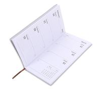 ZUNOXAZ English Daily Planner Notebook with Leather Cover Compact Yearly Schedule Organizer for Office and Lightweight Day Notepad for Habit Tracking and Planning