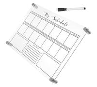ZUNOXAZ Erasable Acrylic Weekly Planning Board with Pen and Pins Reusable Desk Dry Erase Message and Memo Board for Office Organization and Notes