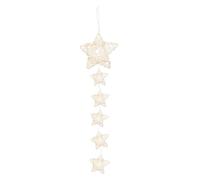 ZUNOXAZ Five Pointed Star Dream Catcher Pendant Rattan Woven Hanging Night Light Decorative Rattan Decor for Room Gift Delicate Craftsmanship and Use