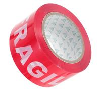 ZUNOXAZ Fragile Warning Tape Wide Red Self Adhesive Shipping Tape for Packing Boxes Fragile Label for Secure Cargo Handling and Professional Shipping Instructions