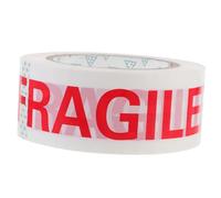 ZUNOXAZ Fragile Warning Tape Wide White Background Red Letters Strong Adhesive Packing Tape for Shipping Boxes Moving Care Sealing Fragile Items Securely
