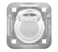 ZUNOXAZ Galvanized Truck D Ring Tie down Anchor, Large Recessed Floor Pull Handle, Stainless Steel Embedded Cargo Lashing Ring for Trailer and Container Load Securing