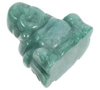 ZUNOXAZ Green Crystal Buddha Statue Mini Desktop Crystal Statue and Unique Delicate Style, for Indoor Home Decor and Creating a Harmonious Atmosphere