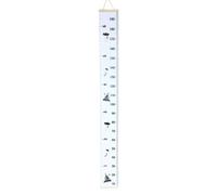 ZUNOXAZ Growth Chart Ruler Height Measurement with Easy to Install Pine Wood and Canvas Material, Environmental Hanging Height Ruler for Bedroom Wall Decor