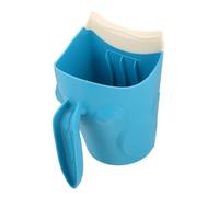 ZUNOXAZ Hair Washing Rinser Cup for Boy Girl with Easy Grip Handle Soft Comfortable Shampoo Rinse Cup Designed to Fit S Head for Hair Washing