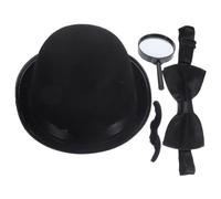 ZUNOXAZ Halloween Detective Role Play Lightweight Costume Accessories with Bow Tie Mustache Magnifying for Creative Problem Solving and Imaginative Cosplay