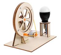 ZUNOXAZ Hand Crank Generator DIY Kit for Educational Science Experiment Model Wooden Stem Project for Boys Develops Analytical Practical Skills Fun Learning Experience Random Color
