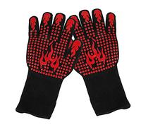 ZUNOXAZ Heat Resistant Silicone Oven Mitts for Bbq and Microwave Fireproof Kitchen Gloves with Scald Protection Breathable for Baking and Grilling