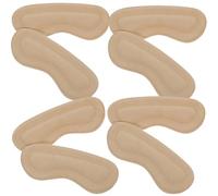 ZUNOXAZ Heel Pad Replaceable Heel Stickers 4 Pairs Comfortable for Wear-Resistant Suede Fabric Foam Insoles for Women Preventing