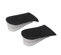 ZUNOXAZ Height Increasing Silicone Insoles for Men and Women Comfortable Inserts for Sports and Casual Use Black Gel Half Insoles for Enhanced Confidence