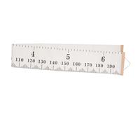 ZUNOXAZ Height Measurement Ruler Canvas Wall Hanging Nordic Style Growth Chart with Centimeters Both Sides Wood Decor for Nursery Bedroom Store