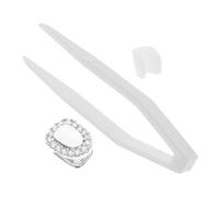 ZUNOXAZ Hip-hop Style Single Tooth Metal Teeth Grill with Rhinestone Decoration Plated for Cosplay Party Shine Mouth Accessory