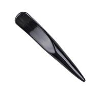 ZUNOXAZ Horn Scraping Rod Guasha Massage Tool Solid Half-Side Horn Body Massaging Stick Black for Acupressure and Pain Relief Therapy