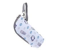 ZUNOXAZ Insulated Milk Bottle Pouch Portable Thermal Feeding Bottle Carrier for Babies with Penguin Pattern, Heat Preservation Storage Bag for Travel and Home Use