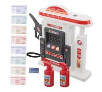 ZUNOXAZ Interactive Gas Station Playset for Realistic Roleplaying Simulation Pump Educational Social Skills Development Financial Concept Learning Play House Simulation Bus Gas Station