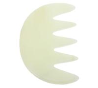 ZUNOXAZ Jade Stone Massage Comb Large Five-Tooth Gua Sha Scalp Massager Tool for Head and Hair Therapy Relaxation Spa Care