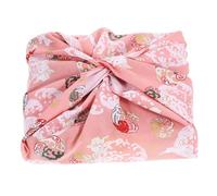 ZUNOXAZ Japanese Handkerchief Wrapping Cloth Cotton Decorative Bento Bandana Cover Bag with Japanese Style Cherry Blossom Rabbit Pattern for Gift Packaging and Lunch Picnic Use