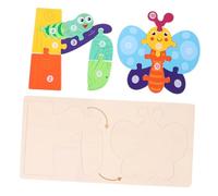 ZUNOXAZ Kindergarten Animal Growth Wooden Puzzle for Montessori Educational Matching Game Jigsaw Blocks to Enhance Cognition Memory Fine Motor Skills Birthday