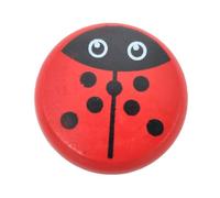 ZUNOXAZ Ladybird Wooden Yo Yo Ball for Portable Red Insect Pattern Yoyo Enhancing Finger Flexibility and Coordination Outdoor Fun Educational String Ball for Boys