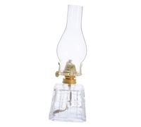 ZUNOXAZ Large Vintage Glass Kerosene Oil Lamp with Windproof Design Portable Retro Hanging Lantern for Indoor Ambient Lighting and Outdoor Garden Parties
