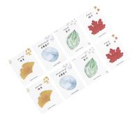 ZUNOXAZ Leaves Shaped Colorful Memo Pad 60pcs Four Pads Note Paper Sticky Self-stick Notes Easy to Use and Stick Repeatedly for Office and Posted on Wall
