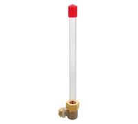 ZUNOXAZ Level Gauge for Boiler 1/4 Inch Thread Acrylic Liquid Level Indicator with Clear Scale for Commercial Water Tanks and Firefighting Pools