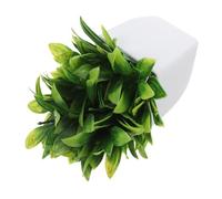 ZUNOXAZ Lifelike Mini Artificial Bonsai Plant Desktop Decor Small Faux Indoor Greenery for Home Office Table with Plastic Design