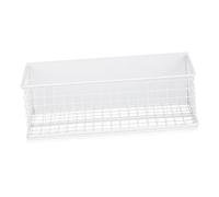 ZUNOXAZ Magnetic Refrigerator Door Rack Large White Kitchen Storage Basket Organizer for Spices and Cooking Tools Space-saving Magnetic Spice Holder for Cabinet Fridge Side Wall Storage