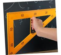 ZUNOXAZ Magnetic Teaching Square Triangle Ruler with Detachable Handle High-strength Plastic Geometry Drawing Tool for Classroom Use