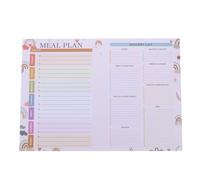 ZUNOXAZ Magnetic Weekly Meal Planner - Grocery List Notepad - B5 Meal Planning Notepad for Fridge - 7 x 10 Inch Kitchen Schedule Organizer Dinner List for Refrigerator - 52 Pages/Book