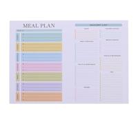 ZUNOXAZ Magnetic Weekly Planner Notepad - B5 Meal Plan & Grocery List for Fridge - Tear Off Shopping List Pad - Menu Planner for Family Kitchen Fridge Whiteboard