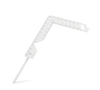 ZUNOXAZ Metal Book Cover Ruler Bookbinding Guide Tool for Precise Measurement Spacing and Radian Marking Scrapbook Crafting Accessory