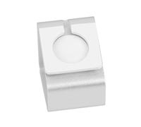 ZUNOXAZ Metal Smart Watch Charging Stand Holder for Silver Phone Smartwatch Dock with Slip Pad Compact Organizer for Desk Office