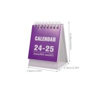 ZUNOXAZ Mini Desk Calendar Purple Monthly Organizer for Home Office Compact Standing Desktop Accessory for Daily Planning Event Scheduling and Efficient Management