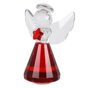ZUNOXAZ Miniature Crystal Angel Figurine with Light-refracting Effect Guardian Cherub Ornament for Home Garden Office Decor Versatile Romantic Desktop Statue for Women and Mom