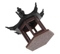 ZUNOXAZ Miniature Pavilion Model Figurine Small Japanese Garden Ornament Printed Architectural Bonsai Decor for Desktop Sand Table Landscape Scene