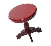 ZUNOXAZ Miniature Round Wooden Table Mini Dollhouse Furniture Decor for Tiny Doll Play House Miniature House Accessories Small Furniture Figurines for DIY Handcraft and Scene Decoration