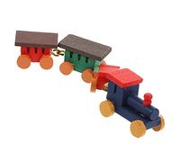 ZUNOXAZ Miniature Wooden Train Model for Dollhouse Decoration Lightweight Traditional Miniature Wooden Train Ornament Quality Craft for Doll House Accessories and Sensory Play