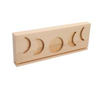 ZUNOXAZ Minimalist Moon Shape and Rectangle Wood Altar Stand for Tarot Cards Easy Assembly Cardholder Display Holder for Witch Divination and Ceremonial Tools Space-efficient Wooden Tarot