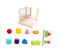 ZUNOXAZ Mirrored Blocks for Geometry Logic Educational Building Blocks with Instruction Cards Bright Colors for Visual Spatial Thinking and Fine Motor Skill Development Plaything