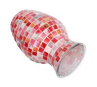 ZUNOXAZ Modern Mosaic Glass Vase for Home Decor Unique Artistic Pattern Flower Pot for Dining Table Centerpieces Stylish Bud Vase Enhancing Modern to Classic Interior Styles