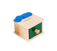 ZUNOXAZ Montessori Hand-eye Coordination Training for Years Educational Sensory Coin Box with Design Safe Material for Early Learning and Fine Motor Skills Development